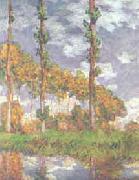 Claude Monet Poplars at Giverny oil painting